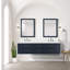 Ensemble de meuble-lavabo double avec plateau blanc et robinet-2117743767-2117743765
