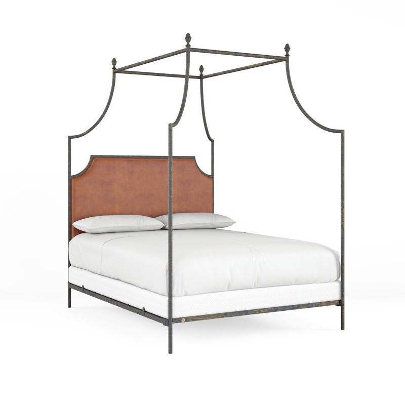 337 Flying Arch Canopy Bed | Complete Canopy, California King, Raven/Copper