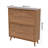 16 Pair Shoe Cabinet With 2 Flip Drawers And Adjustable Shelves, Freestanding Shoe Storage Organizers With Fluted Arched Pattern-1433847693