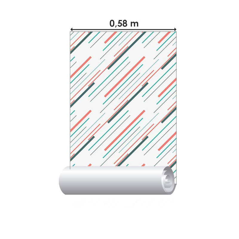 Rouleau de papier peint adhésif Haussman L 126 po x l 24 po