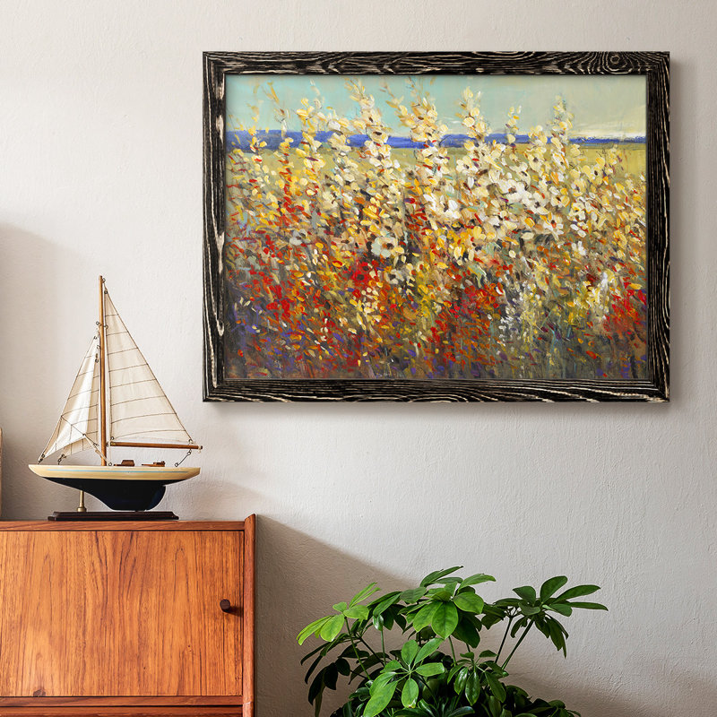 «Field of Spring Flowers II», reproduction sur toile encadrée, Noir, H 22 po x l 32 po x P 1,5 po