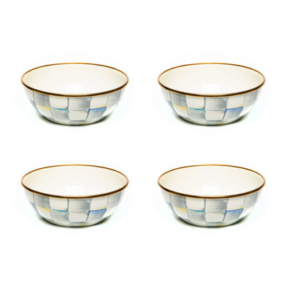 Sterling Check Enamel Everyday Bowls