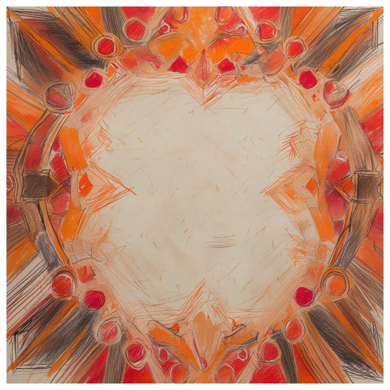 Abstract Circular Shapes Duvet Covers, Queen