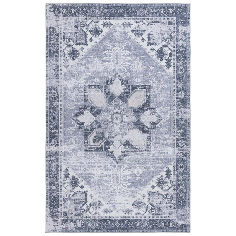 Mubarik Performance Machine Washable Oriental Rug, Rectangle 8' x 10'