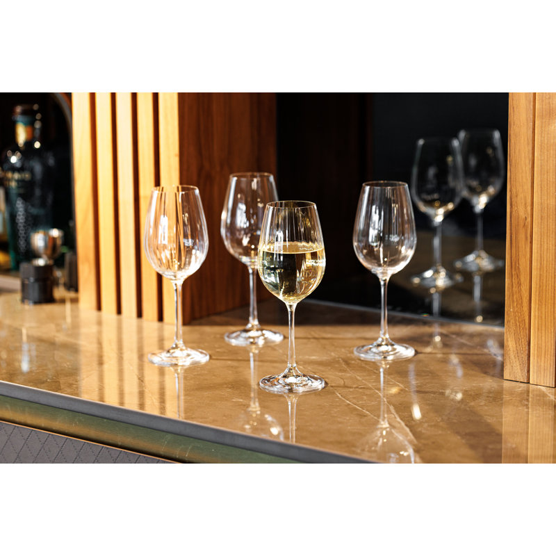 Mikasa Treviso Crystal White Wine Glasses, 350ml