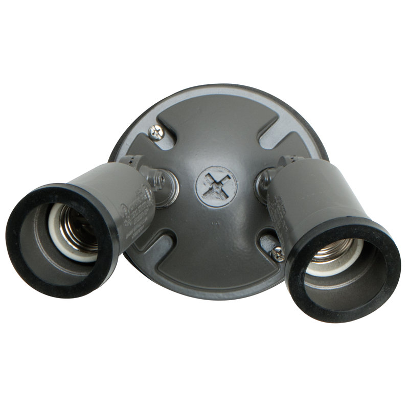  Outdoor Security Flood Light, Bronze