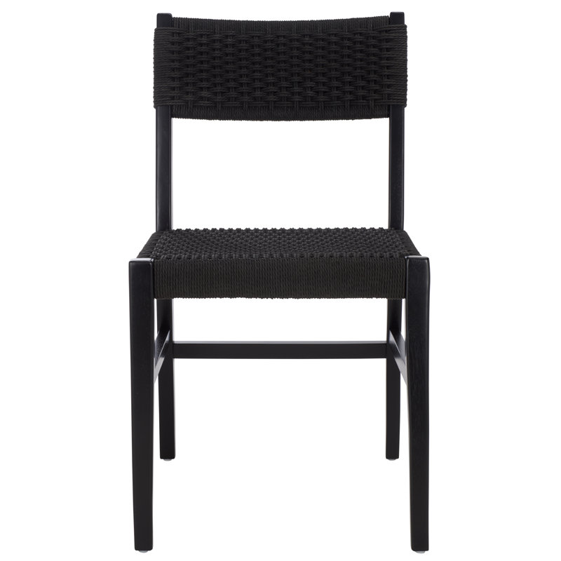 Dutton Woven Dining Chair, Black