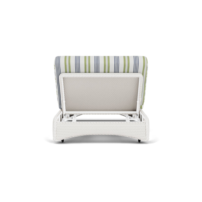 Universal Loom Accessories Outdoor Chaise Lounge, Berkely Hall Green, White