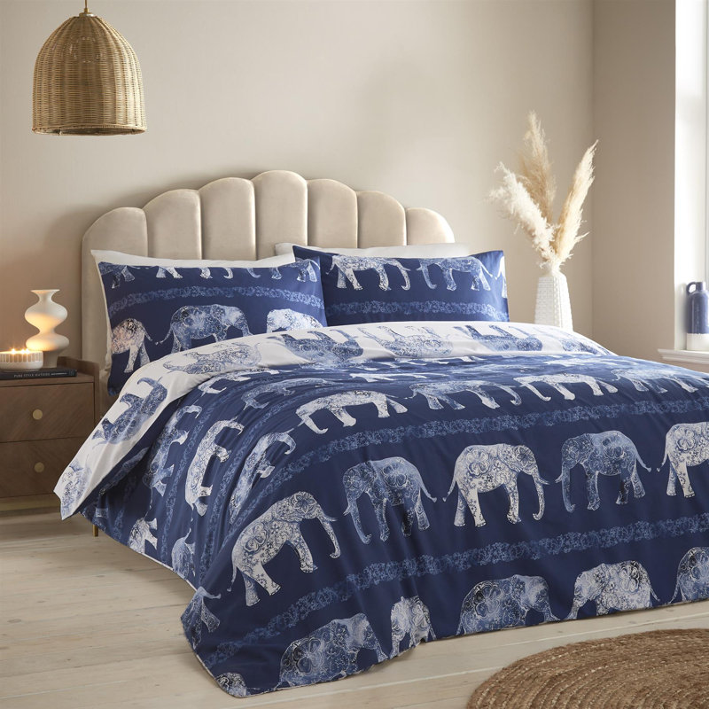 Roxy Polycotton Animal Print Duvet Cover Set with Pillowcases, 135 x 200 cm