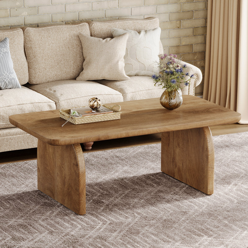 Table basse Wolbach , Marron clair