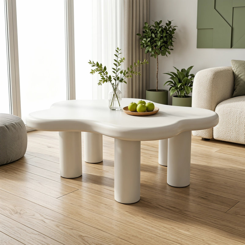 Cloud Shaped Coffee Table, White