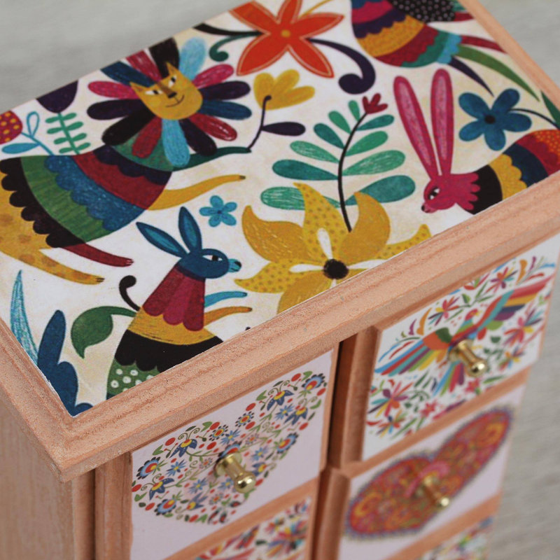 Boîte à bijoux en bois