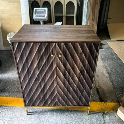 Sideboard with Storage and Mid-Century Modern Style for Dining Room - Walnut