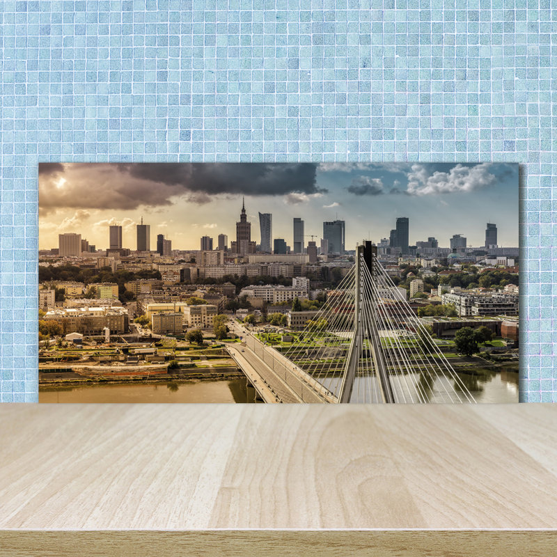 Akaysha 50cm W x 100cm L Glass Peel and Stick Panel