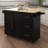 Kitchen Island With Spice Rack,Towel Rack And Extensible Solid Wood Table Top-15179884
