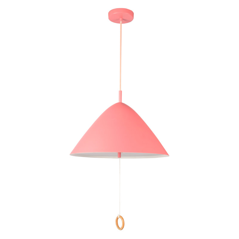 Monique 1 - Light Pink LED Cone Pendant, Pink, Pink