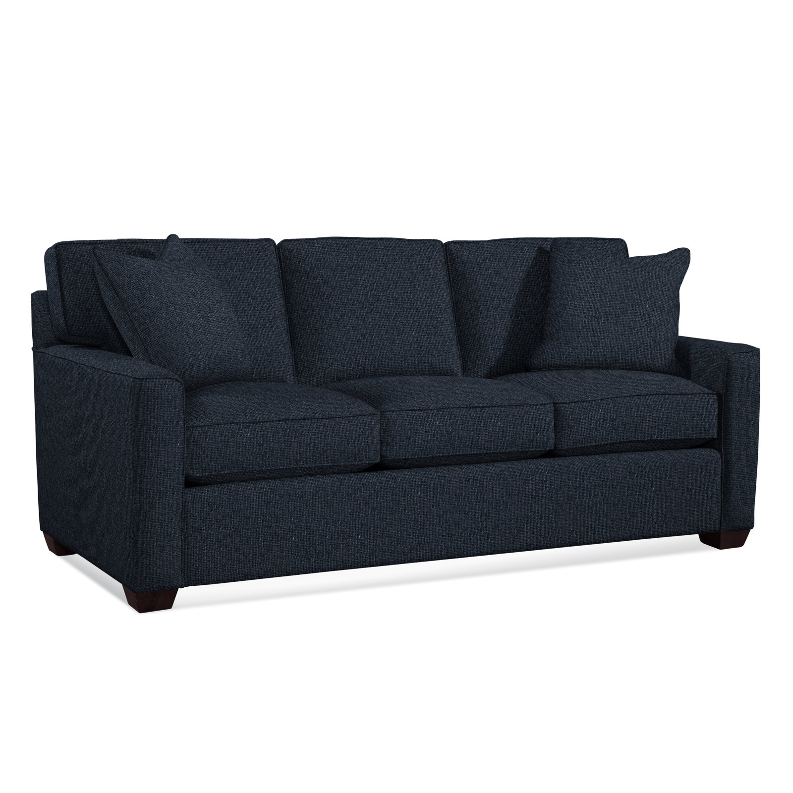 Frye 81'' Upholstered Sofa, Air Dream Mattress, Navy Crypton Performance, Java
