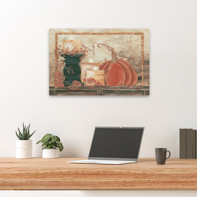 Lumières d'automne - Art contemporain d'automne, H 16 po x l 24 po