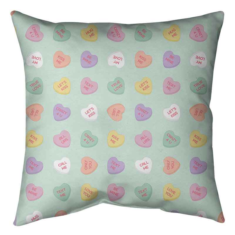 Coussin décoratif 14 po, 26 po x 26 po, Bleu / mauve / rouge