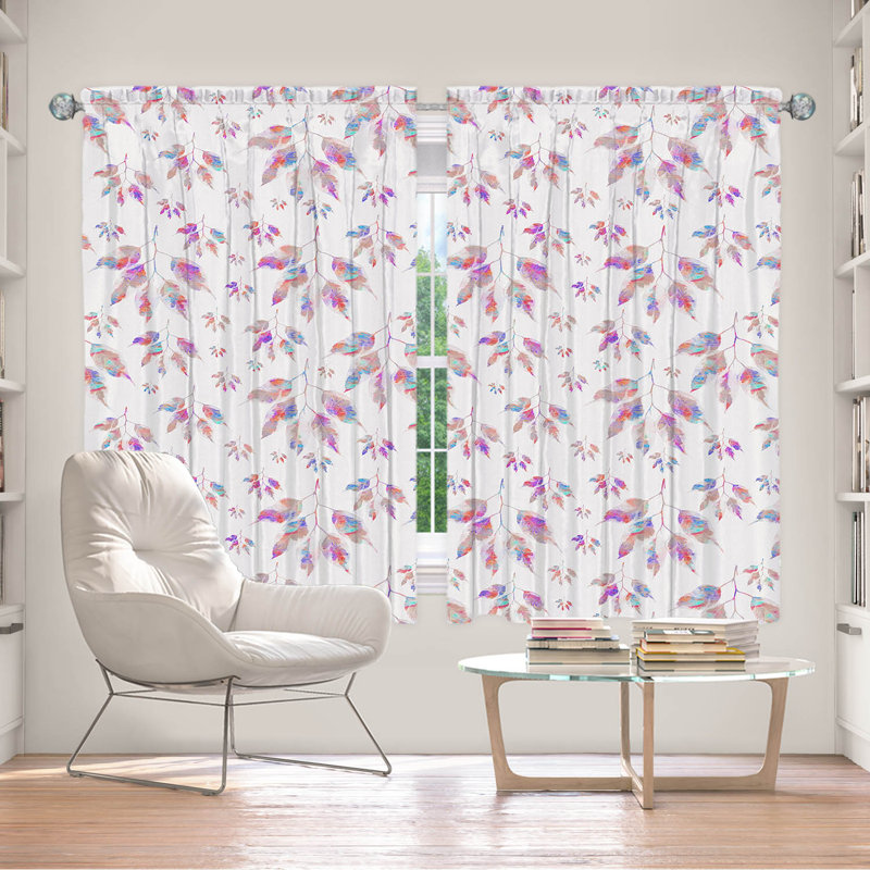 Ghassan Room Darkening Curtain Pair, 56" W x 78" L, Pink