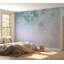 Adhésif mural pelez et collez - composition florale turquoise clair-1670594307