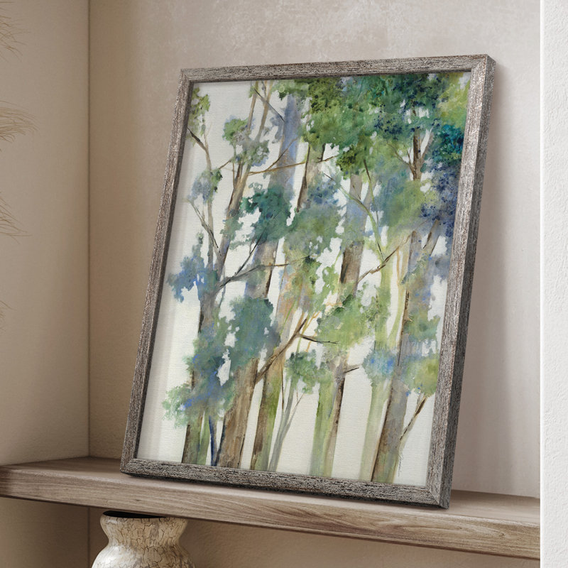 Wind in the Trees Framed Print - Solid Wood, 11" H x 9" W