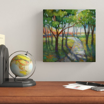 « soirée path », peinture sur toile tendue