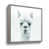 Gray White Floater Framed