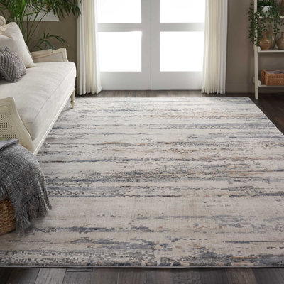 Tapis beige/gris à motif abstrait Comer
