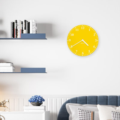 Solid Color Classic MDF Wall Clock