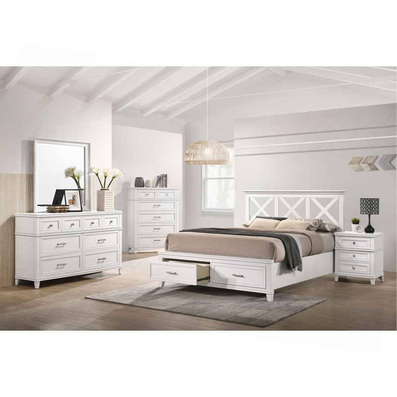 Miroir carré blanc