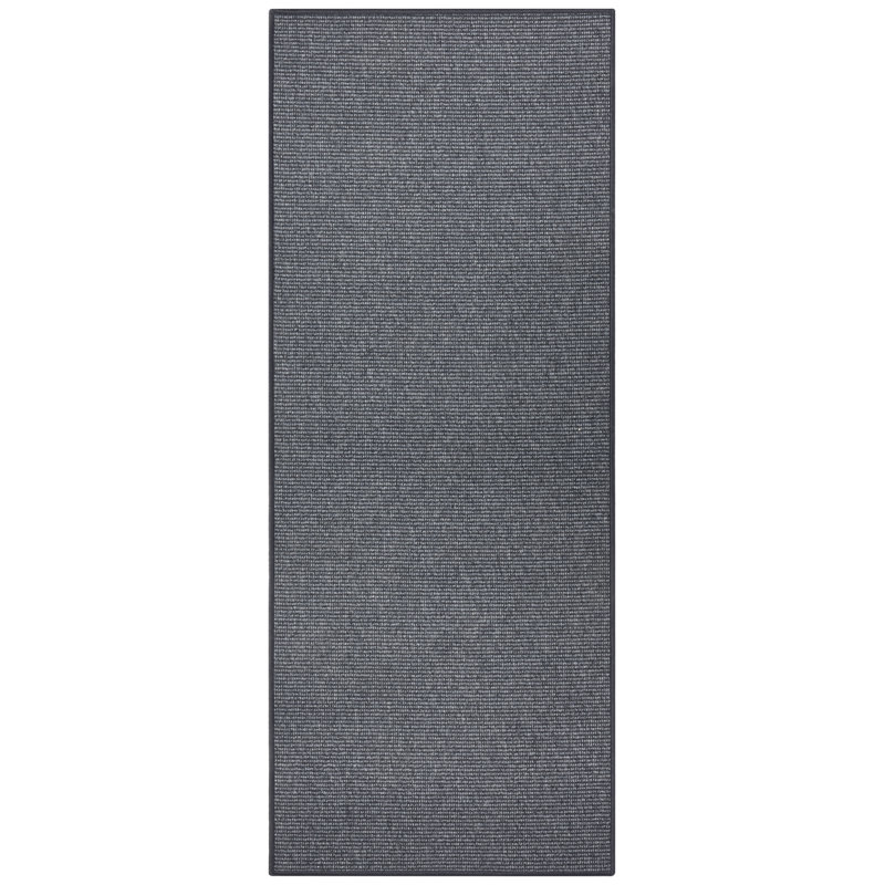 Bouclé Tufted Anthracite Rug, Rectangle 67 x 150 cm