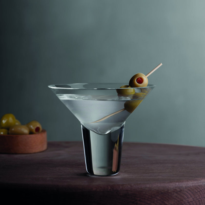 Gravity Handmade Lead free Crystal Martini Glass (Set of 2)