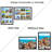 Andraia 14x20 Black Wood Collage Picture Frame with 9 Opening 4 x 6 Photos