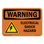 Electrical Shock Hazard With Symbol Plastic Sign 10" X 7"
