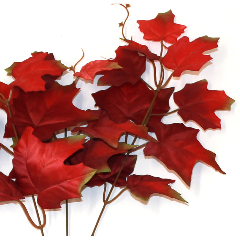 28" Artificial Fall Maple Leaf Spray