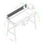 Arcadia Metal Base Writing Desk-752034208