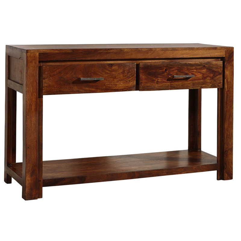Metro Life 118cm Solid Wood Console Table