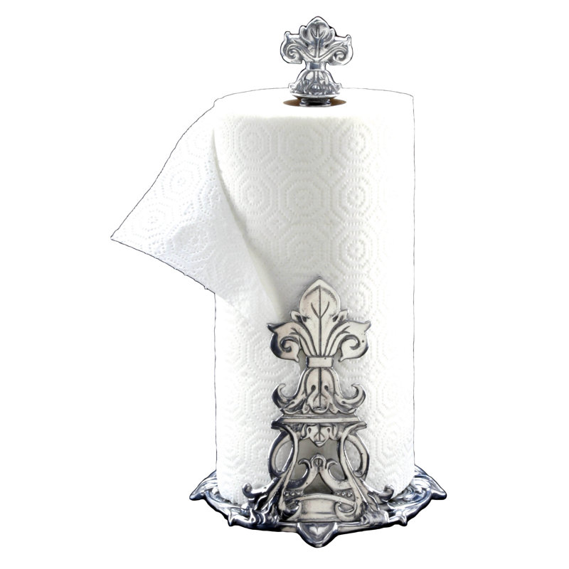 Fleur De Lis Free Standing Paper Towel Holder