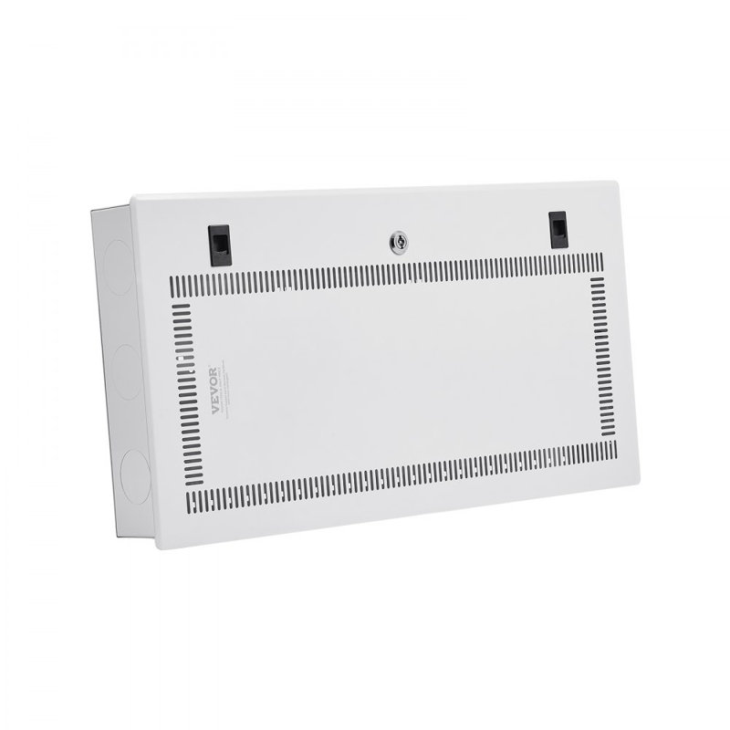 Structured Media Center Enclosure with Vented Hinged Door Cable Management, 28.94" H x 15.08" W x 3.74" D