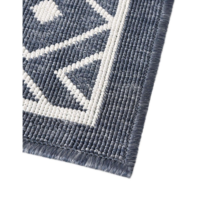 Geometric Indoor / Outdoor Rug, Rectangle 4' x 6'
