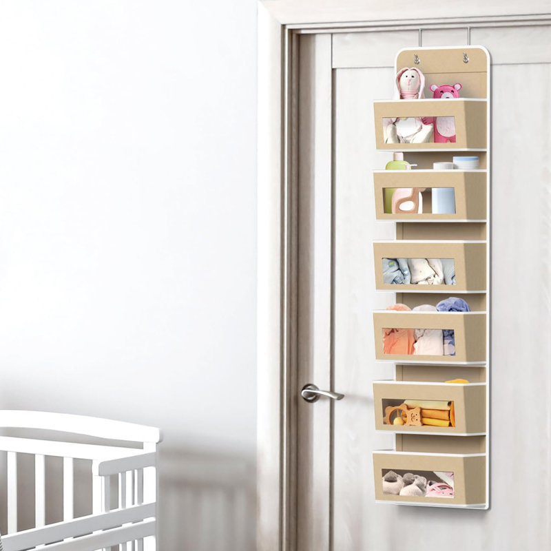 Rangement suspendu pour porte de placard, Beige
