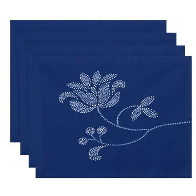 Gordonsville Polyester Floral Rectangle Placemat