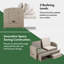 Alba Reclining Garden Sofa Set