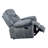 Zubaida Two Tone Gray Velvet Glider Recliner-2007036955