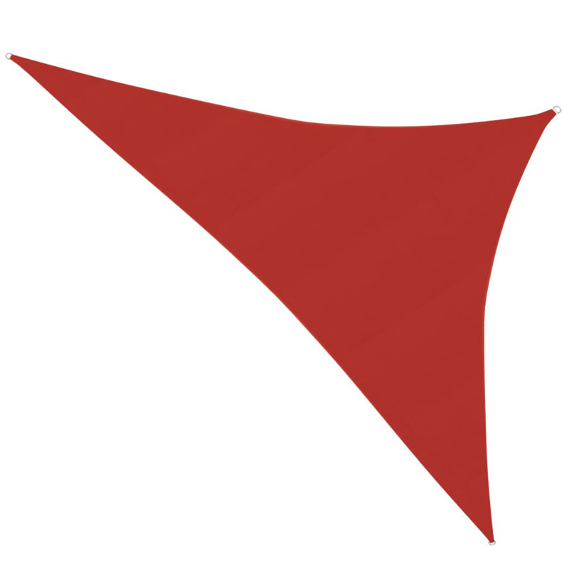 Aubepine 5m x 6.8m Triangular Shade Sail, Red