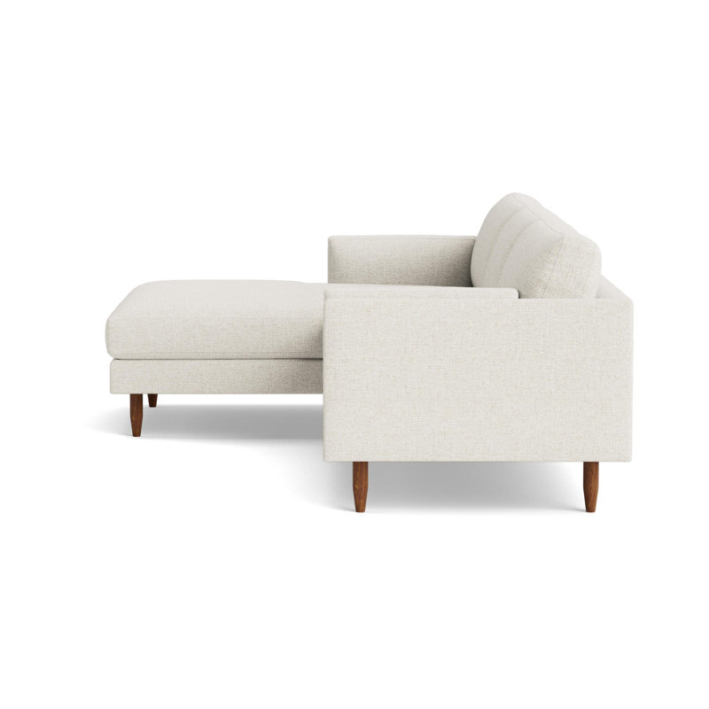 Skinny Fat Chaise Sectional, Left Hand Facing, Performance Weave - Spa