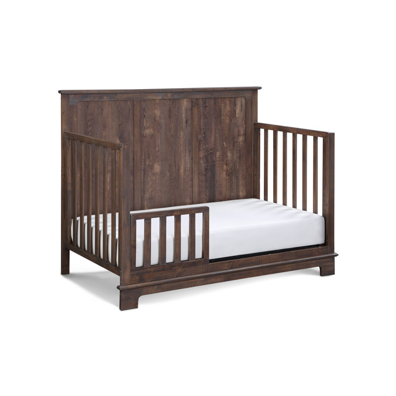 Barrière de sécurité pour tout-petits Grayson, Bois de grange rustique