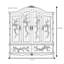 Armoire classique pastorale bleue et blanche