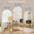 Arched Black Floor Mirror With Stand, 38x77 Inch Freestanding Full Body Mirror For Bedroom-36989829-36989833